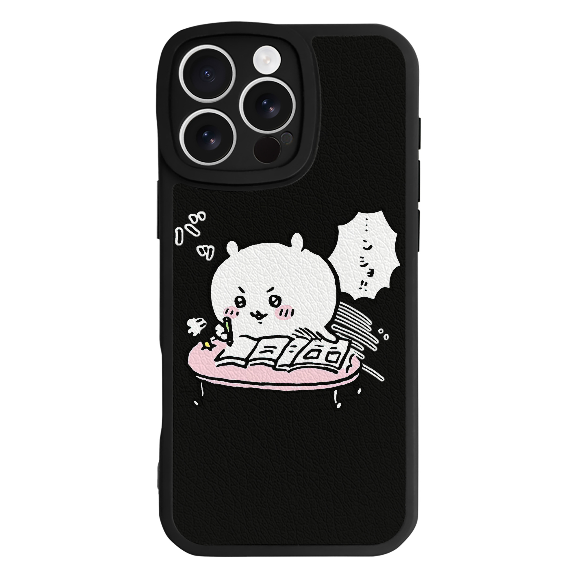 （画像用） ちいかわ ちいかわ Chii-kawa chiikawa 【iPhone 16シリーズ対応】シリコンスマホケース（レザー調） 材質：シリコン